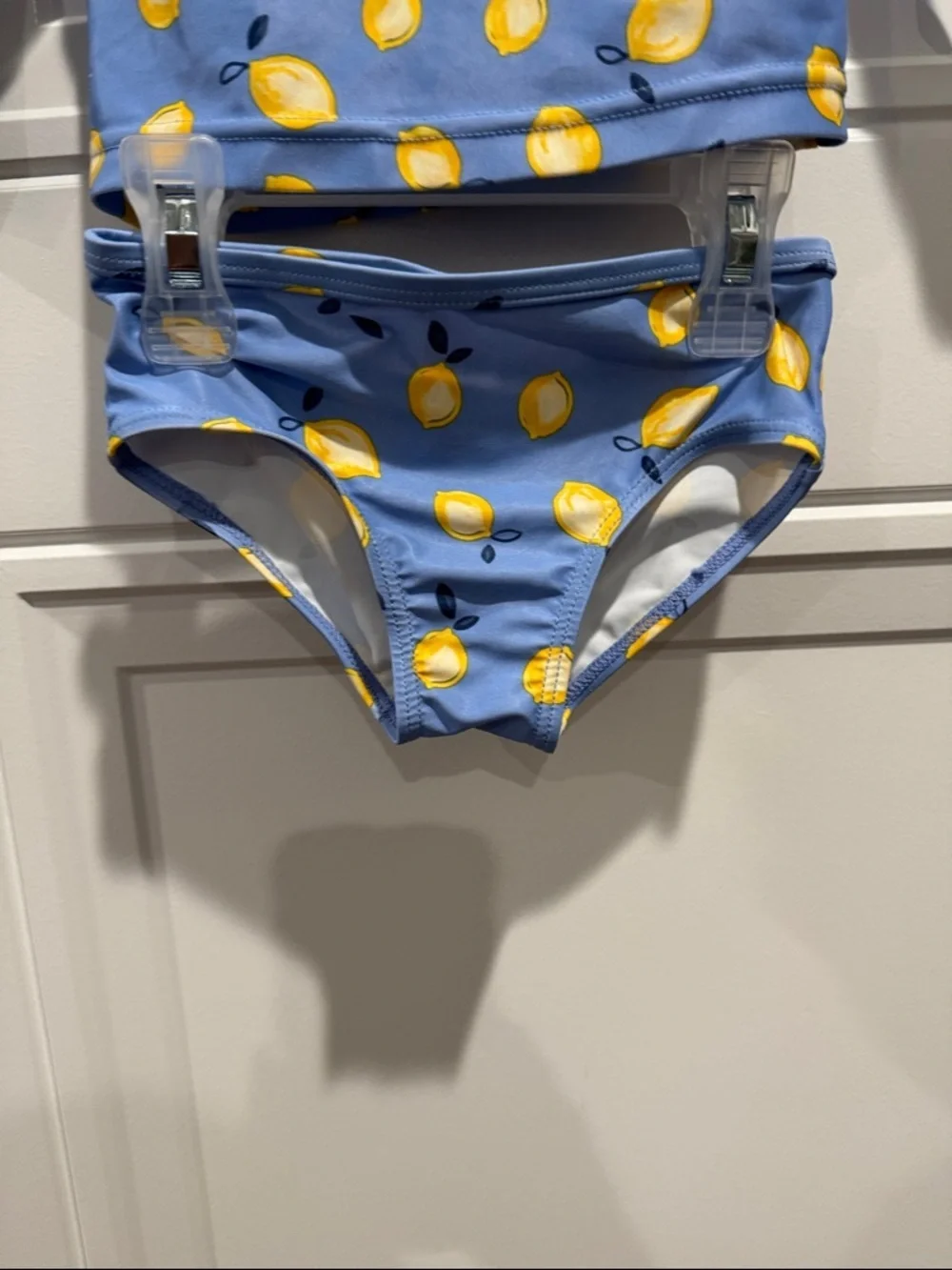 Carter's Light Blue Long-Sleeve Rashguard Set with Yellow Lemon Print NWOT